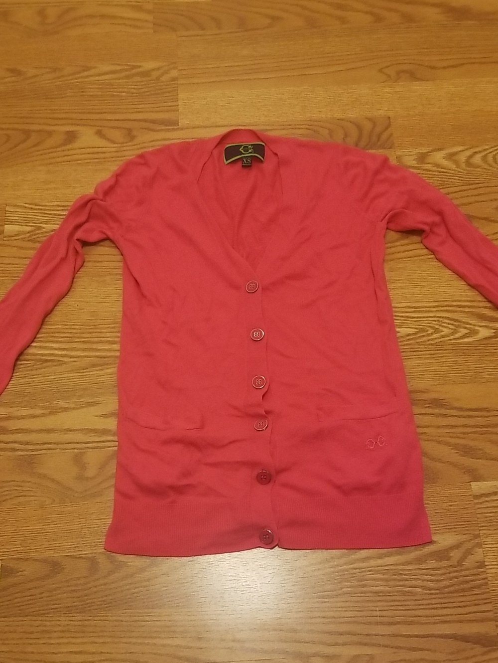 C. Wonder Coral Button-Front Cardigan